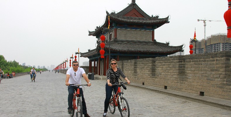Stadtmauer in Xian