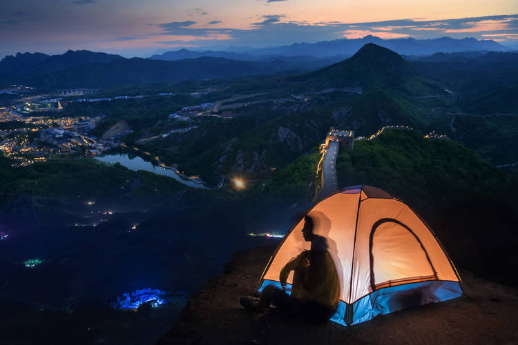 camping auf der Große Mauer