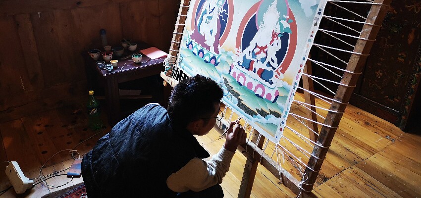 Thangka Malerei