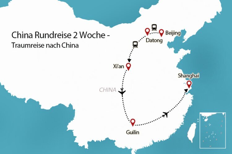 China Rundreise 2 Wochen