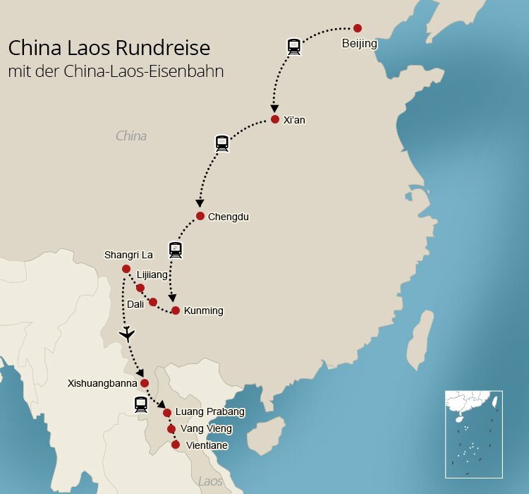 China Laos Rundreisen 4 Wochen