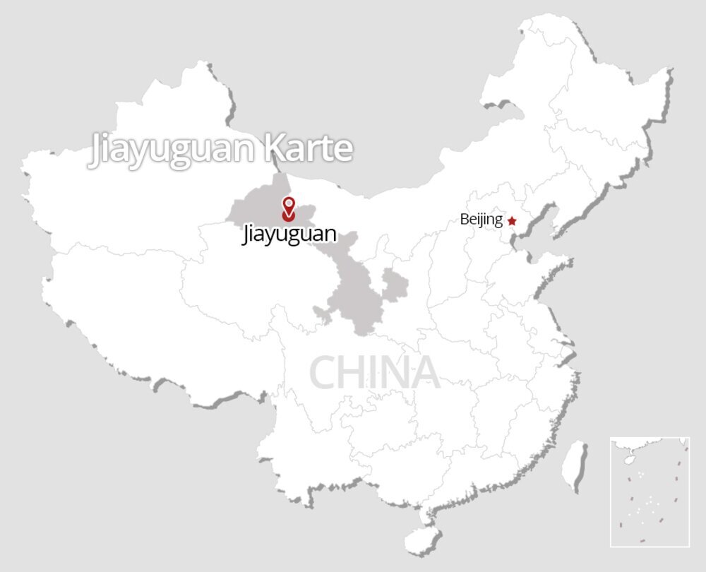 Jiayuguan Karte