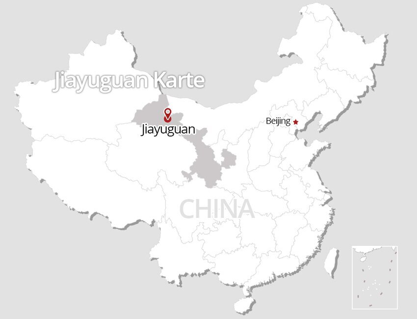 Jiayuguan Karte