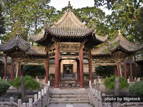 Große Moschee Xian, liegt im Muslim Viertel der Xian Altstadt