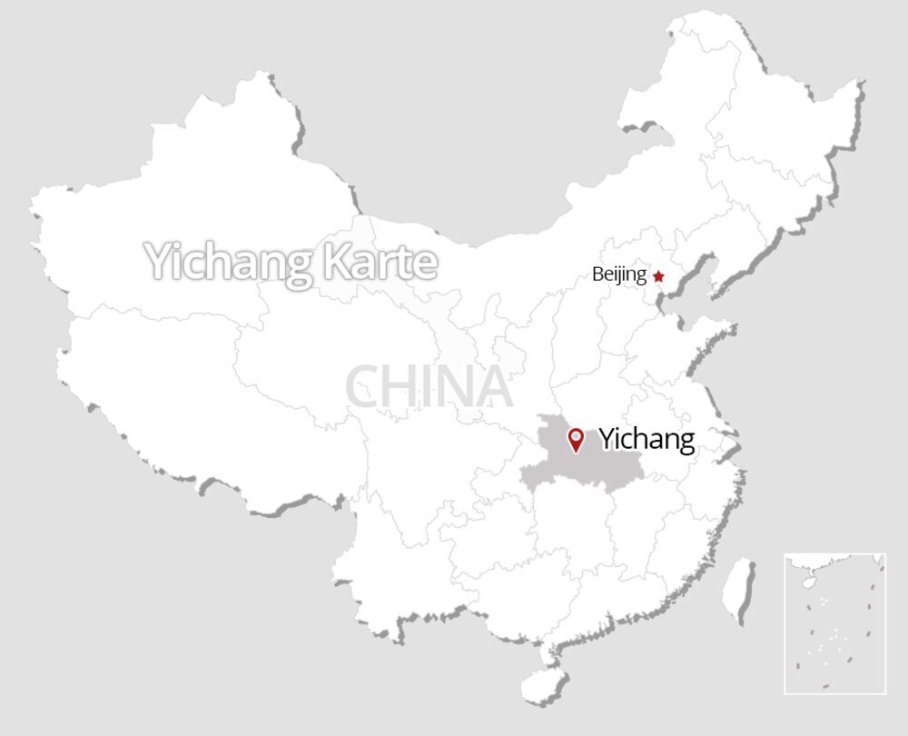 Yichang  Karte