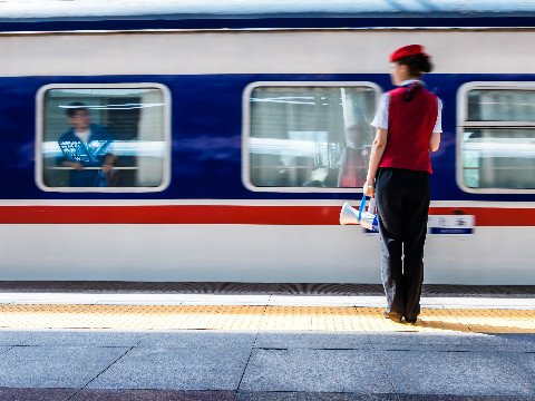 Wie kann man in China in einen Zug einsteigen?