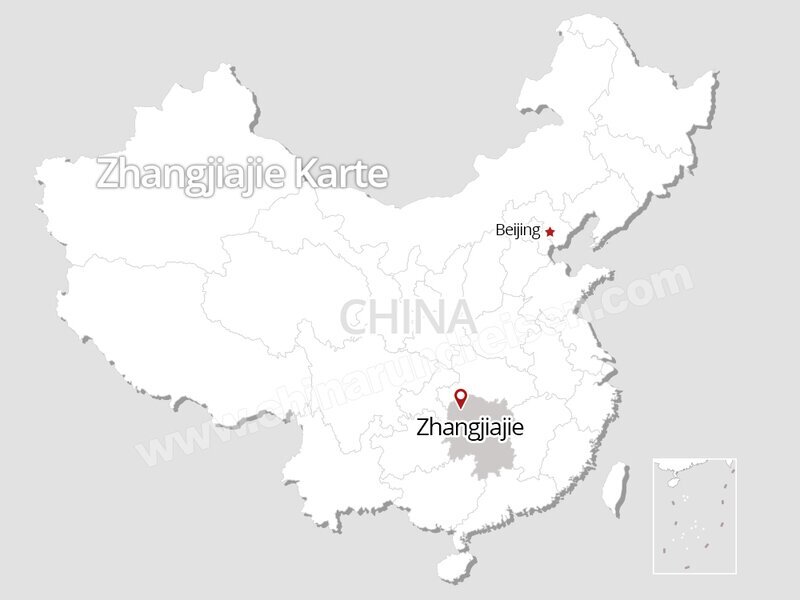 Zhangjiajie Karte
