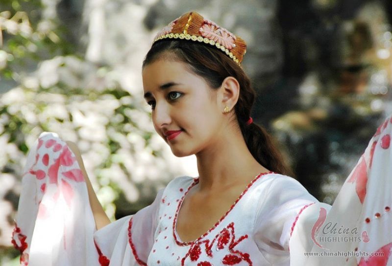 Die Uiguren Nationalität, meisten von denen in der autonomen Region der Uiguren Xinjiang leben