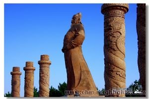 Das Zhaoling Grab, ein Mausoleum von Huang Taiji und seiner Frau in Shenyang Provinz