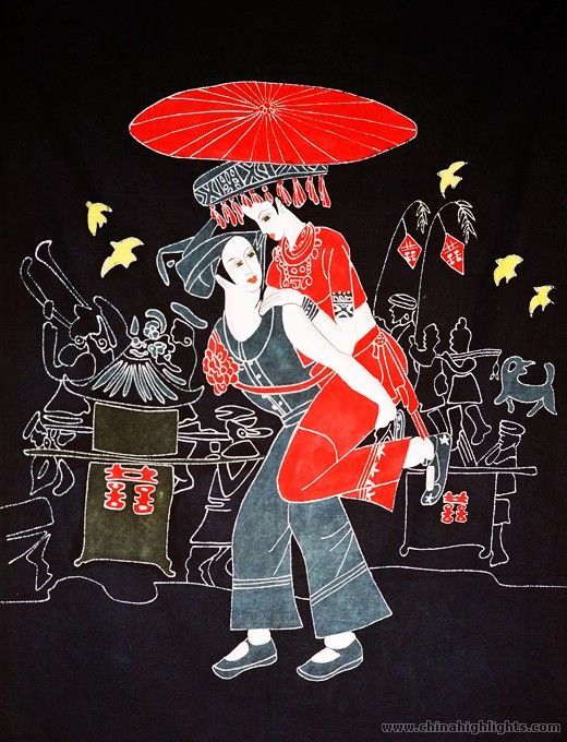 Chinesische Batik